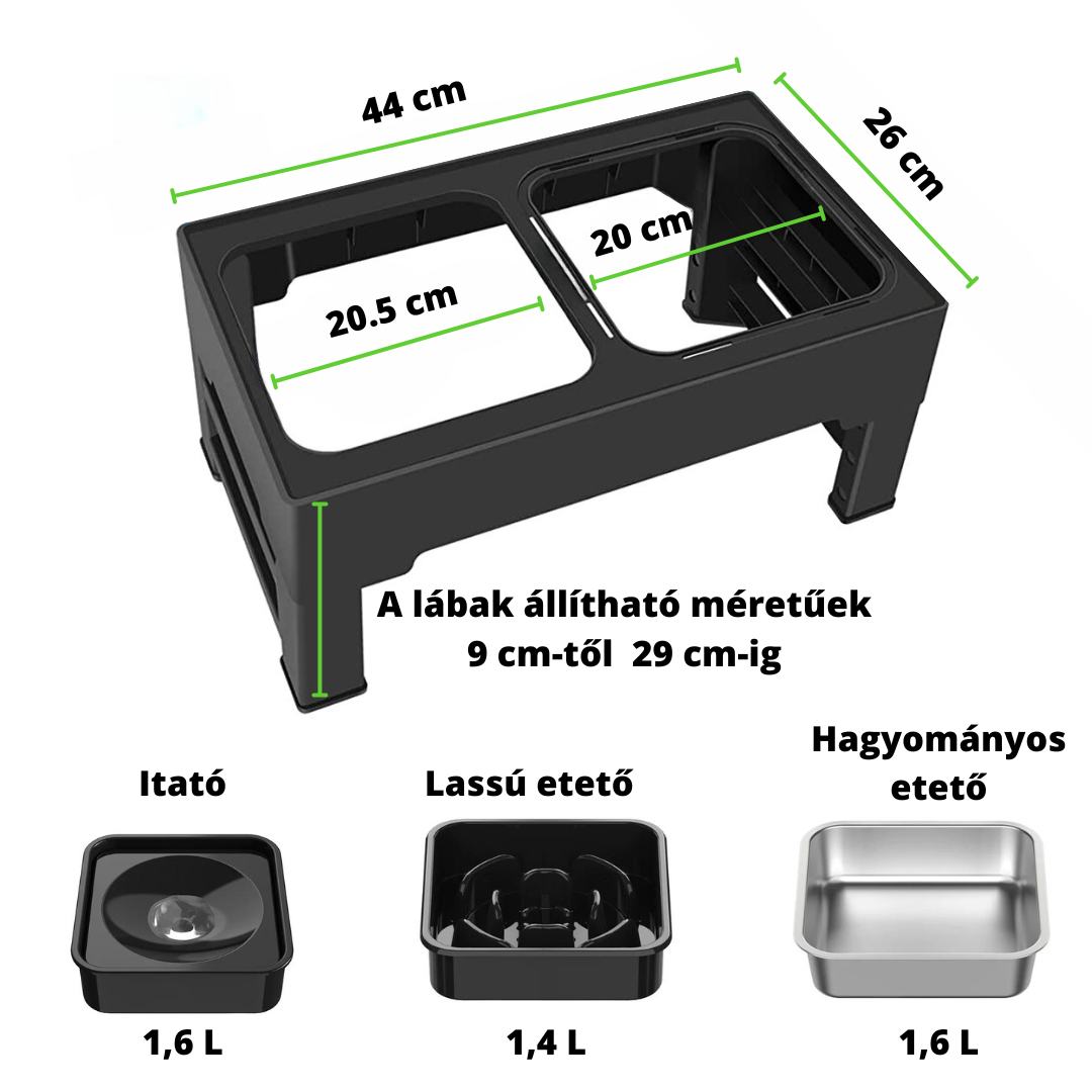 ElsPet™ kutya asztal - 3 az 1-ben